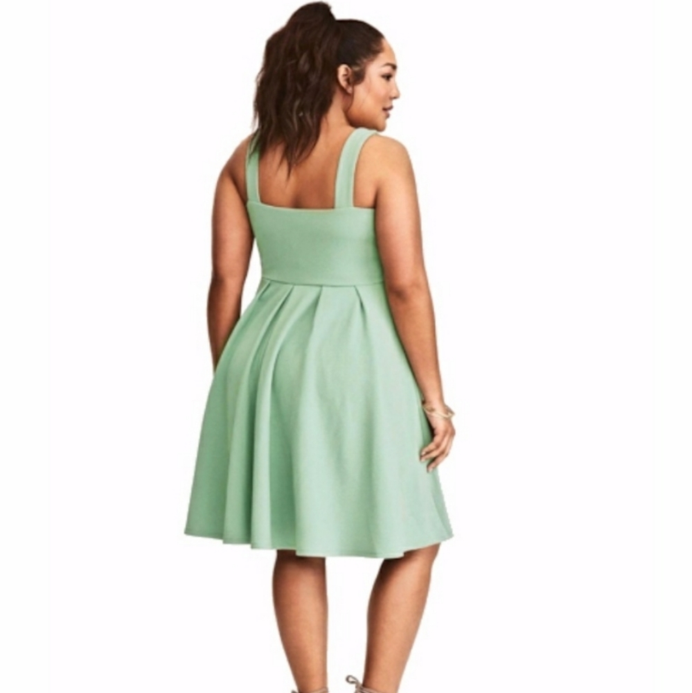 Torrid Mint Green Crisscross Front Swing Dress 2 - Picture 3 of 14